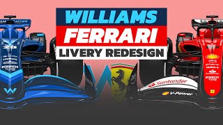 My REVIEW  REDESIGN of the 2022 Williams amp Ferrari Formula 1 Cars [upl. by Bromleigh]