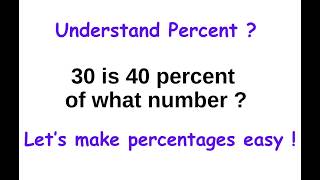 Can you solve this percentage problem arithmetic math MathHelp percentages satmath act [upl. by Derina]