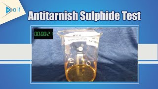 Sulphide test of Jewellery coated with Doitantitarnish  Antitarnish Test  Sulfide [upl. by Akemej224]