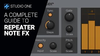 A guide to the Studio One REPEATER Note FX  complete walkthrough tutorial [upl. by Arolf]