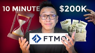 200K FTMO Payout in 10 Mins FULL Breakdown [upl. by Cirded]