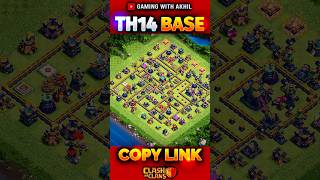 Best TH14 Base for WAR and TROPHY Pushing 🔥 Clash of Clans [upl. by Natika295]