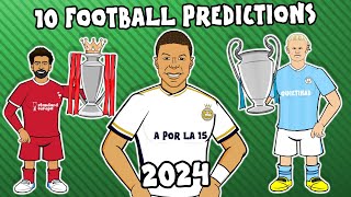 ⚽️10 FOOTBALL PREDICTIONS FOR 2024⚽️ [upl. by Mikah]