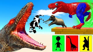 Dinosaur Fight  Red T Rex Vs Black T Rex  Dinosaurs Battle In Jurassic World [upl. by Furie]