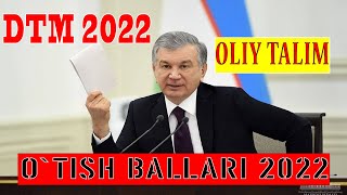 QABUL 20222023 ABYUTURENTLARGA KIRISH BALLARI [upl. by Diana]