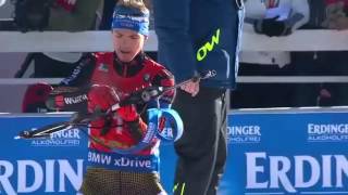 Biathlon World Cup 3 20152016  Mens 125km Pursuit race [upl. by Vedetta]