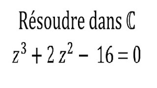 Résoudre une équation du 3me degré dans lensemble des nombres complexes  Terminale [upl. by Ybeloc]