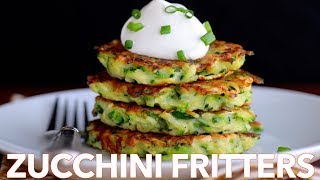 How To Make Easy Zucchini Fritters  Must Try Recipe [upl. by Enymsaj]