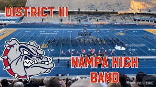 Nampa High School Marching Band 2024  Bebop Ballet  Albertsons Stadium BSU  District III [upl. by Eiro414]