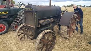 Super Rare vintage Munktell 22 crude oil engine tractor [upl. by Annirtak]