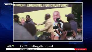 Zimbabwe Elections  Update on disrupted CCC media briefing  Ephert Musekiwa [upl. by Nyrehtak]