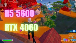 RTX 4060  Ryzen 5 5600 Fortnite Chapter 4  FPS TEST  PERFORMANCE MODE  ARENA [upl. by Euqinor47]