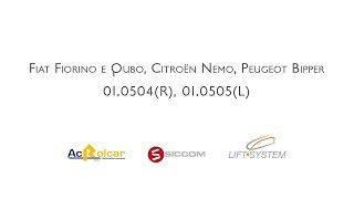 Tutorial Alzacristalli F Fiorino e Qubo C Nemo P Bipper  010504R010505L  Ac Rolcar [upl. by Norej]