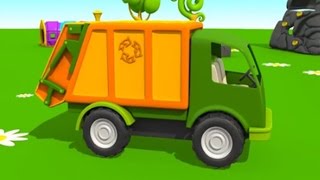 Leo der Lastwagen baut einen Müllwagen  Lernanimation für Kinder [upl. by Paola]