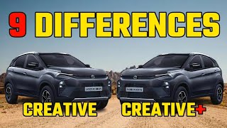 Nexon Facelift CREATIVE VS CREATIVE Plus Comparison 2023Nexon CREATIVE VS CREATIVE Plus Compare [upl. by Noirb]