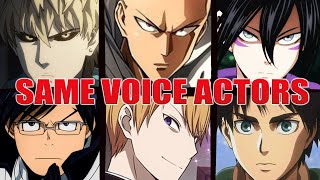 One Punch Man All Characters Japanese Dub Voice Actors Seiyuu Same Anime Characters [upl. by Disario]