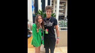 Symonne Harrison amp Sawyer Sharbino take a few Champion shoes at Playlist Live [upl. by Lindy]