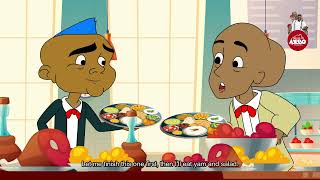 Tegwolo and Tega eat food for 10people [upl. by Anad]