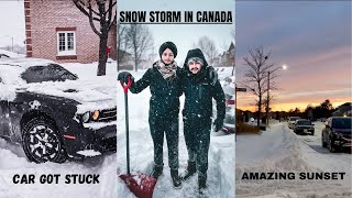 Snow Storm in Canada  Brampton  2530 cm Snow  Vlog 5  Woh Bombay Wala [upl. by Naivat]