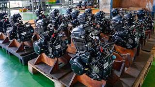 Mass Production of Motorcycle Manufacturing Process  機車製造過程 哈特佛小雲豹  Taiwan Motorbike Factory [upl. by Schofield796]