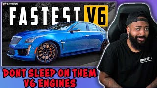 9 FASTEST V6 AMERICAN CARS EVER MADE REACTION [upl. by Dloreg212]