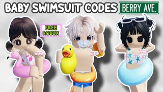 BABY SWIMSUIT OUTFIT CODES FOR BERRY AVENUE BLOXBURG AND ALL ROBLOX GAMES THAT ALLOW CODES 👶✨ [upl. by Euqinomahs]