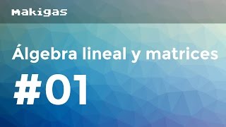 Álgebra lineal y matrices – 1 Qué son las matrices y tipos [upl. by Leahcin]