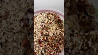 Easy way to make MUESLI  HOME 🏠😋shorts breakfast protein healthy food easy 6AM [upl. by Ylloj]