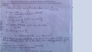 Examen de thermodynamique des solutions SMC S4 2 [upl. by Verene361]