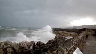 Llanes Asturias Temporal 28 01 2014 [upl. by Teloiv]