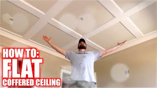 How to Build a Flat Coffered Ceiling [upl. by Bathulda450]