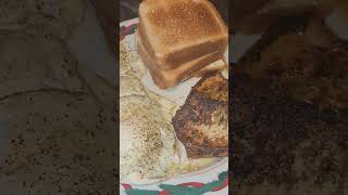 Whats for breakfast my friends breakfast food egg frenchtoast [upl. by Narhet]