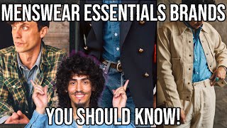 MENSWEAR ESSENTIALS BRANDS YOU SHOULD KNOW MENS FASHION TRENDS 2024 [upl. by Noirod]