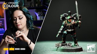 How to Paint Tempestus Aquilon Tempestor  Intermediate  Warhammer 40000 [upl. by Shetrit284]