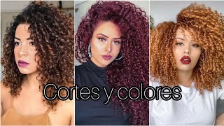 CORTES y COLORES para CABELLO RIZADO 2023 mejores CORTES para PELO RIZADO TINTES para CABELLO RIZADO [upl. by Yesac]