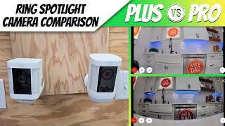 Ring Spotlight Battery Security Camera Plus vs Pro COMPARISON [upl. by Johnny225]