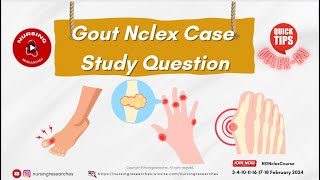 Gout Nclex Case Study Question [upl. by Vickie935]