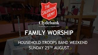 Family Worship with Household Troops Band  Sunday 25th August  Memorable Moments [upl. by Brockie725]