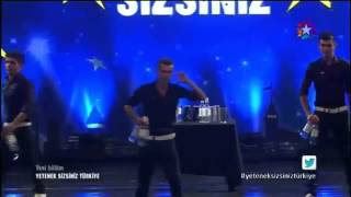 yetenek sizsiniz Türkiye 1TUR barmen show türkflair [upl. by Athena]