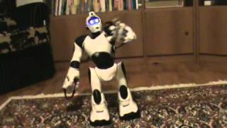 Robosapien V2 White UK Version DANCE DEMO [upl. by Dronski]