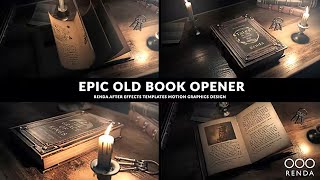 Old Book Opener  After Effects Template  ★ AE Templates [upl. by Angelico]