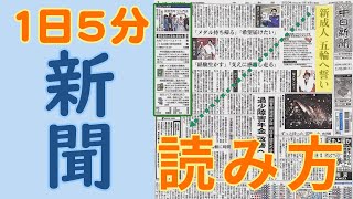 1日5分！はじめての新聞読み方ガイド [upl. by Asereht]