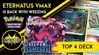 Top 4 Eternatus VMAX Galarian Weezing Deck From Kyoto Pokemon TCG [upl. by Anilehs]