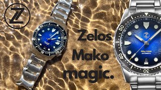 Zelos does it AGAIN The beautiful Mako 3 desk diver delivers  affordable microbrand watch review [upl. by Htebirol]