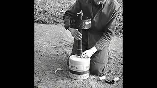 Loading and launching the 230mm quotFlying Dustbinquot Petard projectile from the Churchill AVRE [upl. by Notxed960]