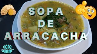 COMO PREPARAR SOPA DE Arracacha recetasyicaos cocina gastronomia recipe recetas comida food [upl. by Annahsohs978]