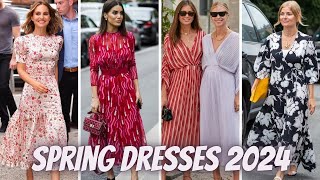 Spring Dresses 2024  Spring Dress Lookbook 2024  Spring Dress Trends [upl. by Aztin]