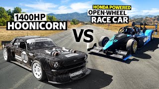 POWER vs WEIGHT 1300lb 650hp WOLF vs Lia Blocks AWD 1400hp Mustang  Hoonicorn vs The World 2 [upl. by Crowns]