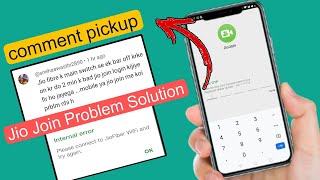 jio join app internal error problem Solve  jio join app not working  jio join login problem [upl. by Nnyltiac]