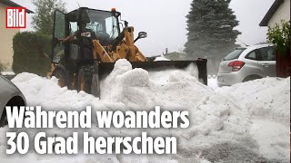 Unwetter im Allgäu Hagel und Überschwemmung mitten im Juni [upl. by Suter]